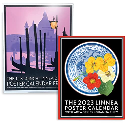Linnea Design 2023 Poster Calendar And Frame Set 11 X 14" Artwork By Johanna Riley #TOP1