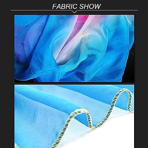 TMZAQH Women Belly Dance Veil Chiffon Dancing Hand Scarf Gradual Color 220 * 120cm2