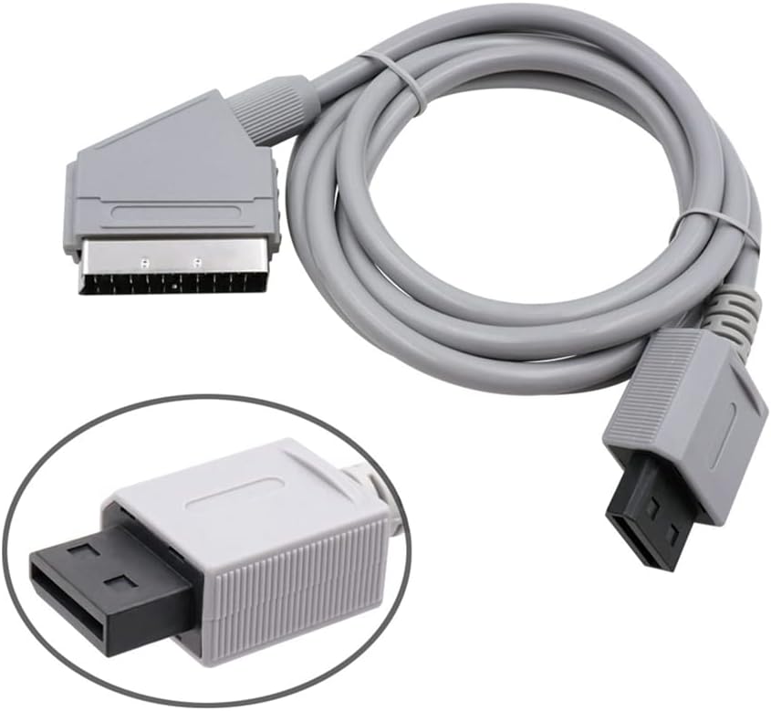 NORMICHIC RGB Scart Cable Extension Cable for N64/SNES/SFC/GC/PS2/PS1/SEGA MD1/MD2/DC/Saturn/XBOX/WII Retro Game Console WII NTSC