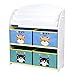Estantería Infantil para Juguetes y Libros, Librería Infantil Multifuncional, Organizador Almacenaje para Niños, con 4 Cajas, 3 Estantes, 82.5x29.5x97.5cm