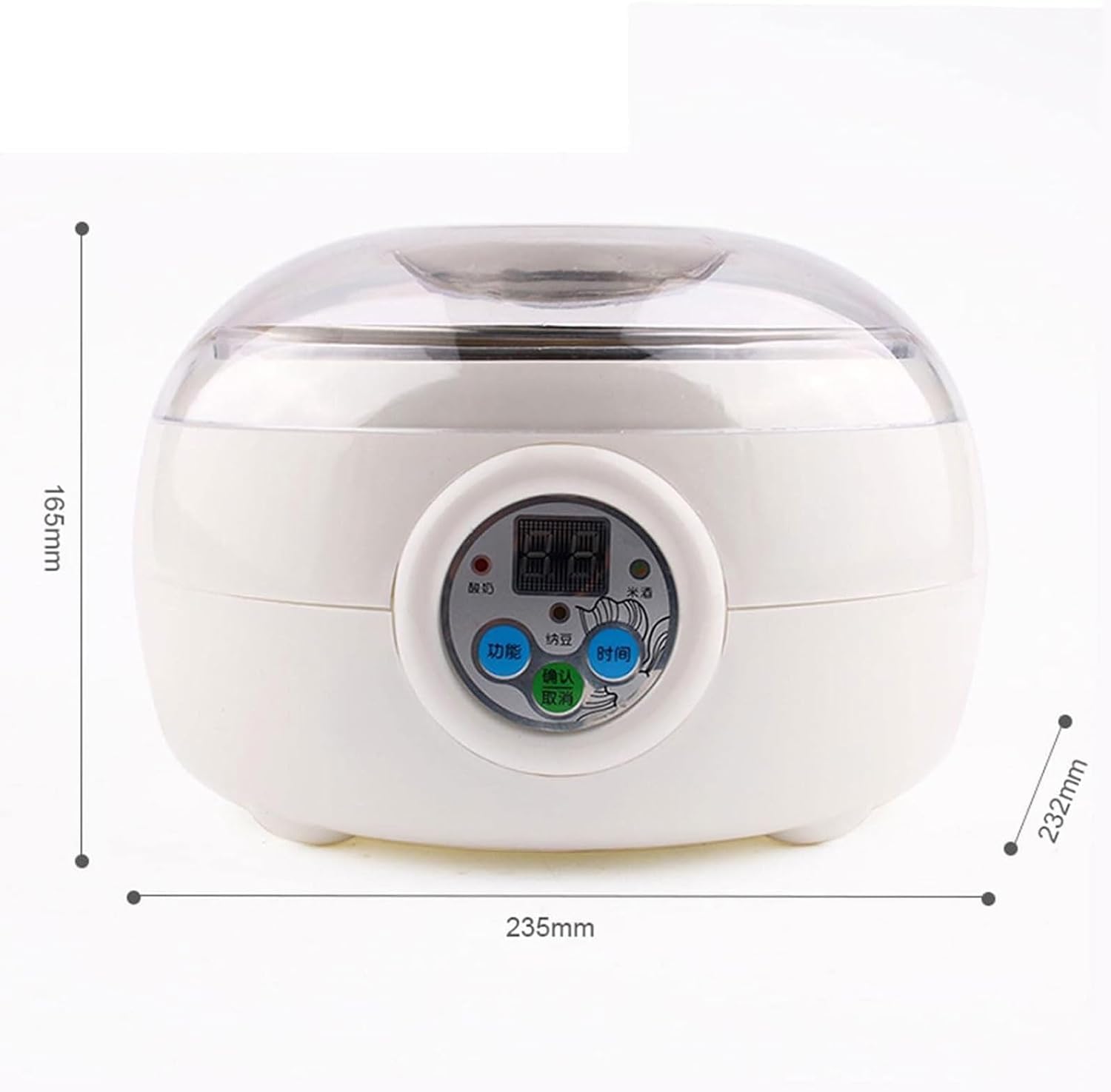 Macchina di fermentazione elettrica del vino del yogurt del riso 1.5l Macchina di fermentazione intelligente Controllo della temperatura costante per la casa Creatore di formaggio di yogurt biologico