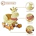 Labebe Baby Wooden Rocking Horse Yellow Giraffe 2-in-1 Toddler Ride-on Toys for 6 months to 3 years Old Kids Creative Birthday Gift