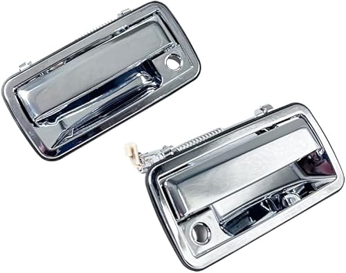 Miniatura 1 de HUYILUN0104 Medio metal cromado, 1 par de manijas de puerta delantera y exterior compatible con Chevy S10 Sonoma 1994-2004 Blazer