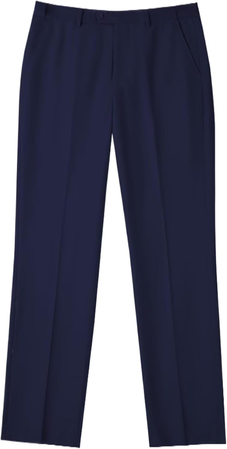 Men's Dress Pants Slim Fit Black Navy Dress Pants Trousers for Men Formal Suit Pants Casual Slacks