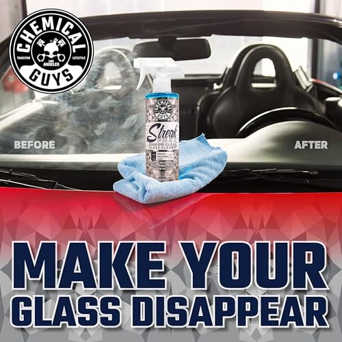 Chemical Guys Streak Free Window Clean Auto Glass Cleaner Bundle with Waffle Weave Microfiber Towel, Ammonia Free Spray Safe for Tinted Windows, Mirrors, Touchscreens and Plastics, 16 fl oz by Chemical Guys - Used condition - Image 2