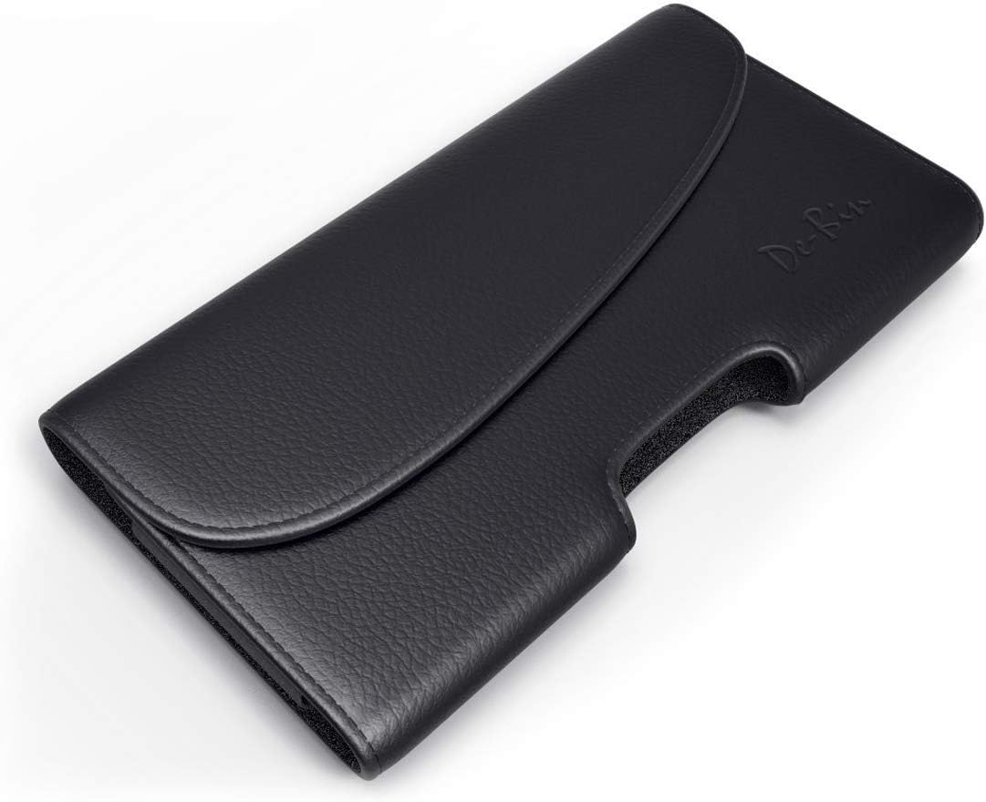 De-Bin Belt Case Designed for Samsung Galaxy S21+ Plus, S20+ Plus, Note 20, Note 8, Note 9, Note 10+ Plus Long Lasting Cell Phone Holster with Belt Clip/Carrying Pouch/Belt Case(Fits w/ Other Case on)