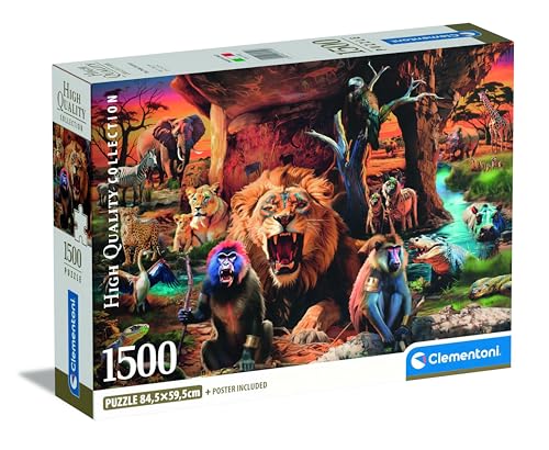 Puzzle 1500 pièces : Animaux Clementoni Puzzles