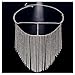 Rhinestone Tassel Veil Masks Women Headwear Rhinestone Face Chains Mask Masquerade Dance Party Costume Sexy Face Accessories Jewelry (Silver)