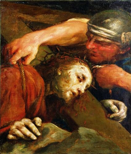 Lienzo abstracto ZHAOSHAN Cristo de Giuseppe Maria Crespi en 60x90cm