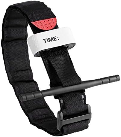 Tactical Tourniquet – Fight Army Medical Emergency Mountain climbing Software, First Support Medical Provides, Speedy One Hand Software l Options Windlass & Time Stamp (Black)