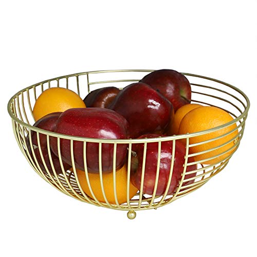 Home Basics Halo Large Capacity Steel Fruit Bowl (2)