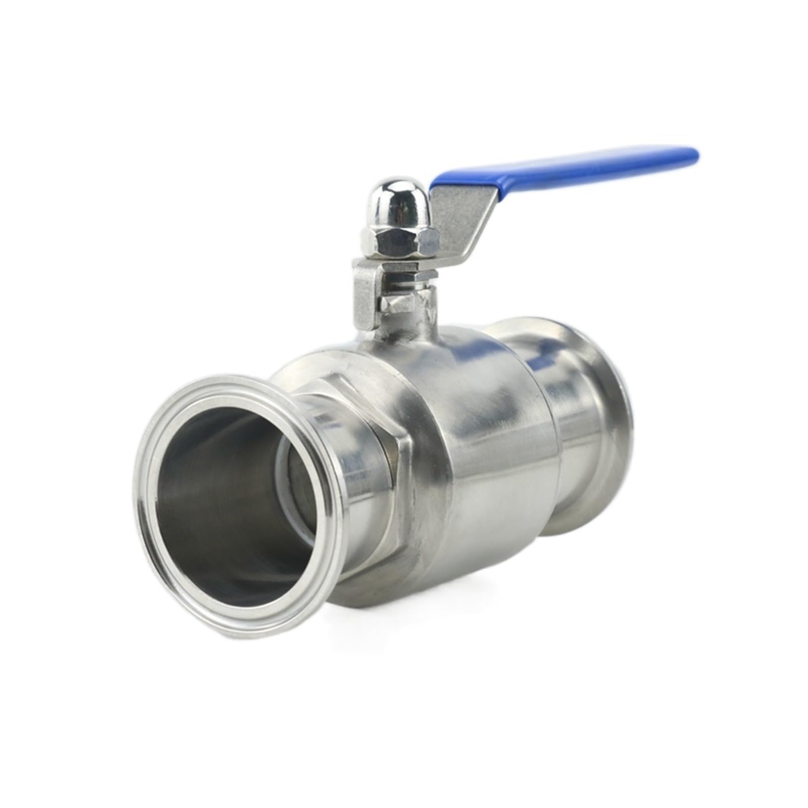 Sanitarny prosty zawór kulowy ze stali nierdzewnej 3/4 "1" 1-1/4" 1-1/2" 304 dla produktu 9/25/32/38/51mm (51 mm x tuleja 64)
