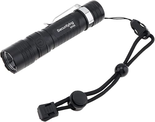 Miniatura 6 de SecurityIng EF05 Linterna magnética EDC recargable USB-C, 887 lúmenes, 5 modos de zoom, IPX-6 resistente al agua, mini linterna LED con clip, cable