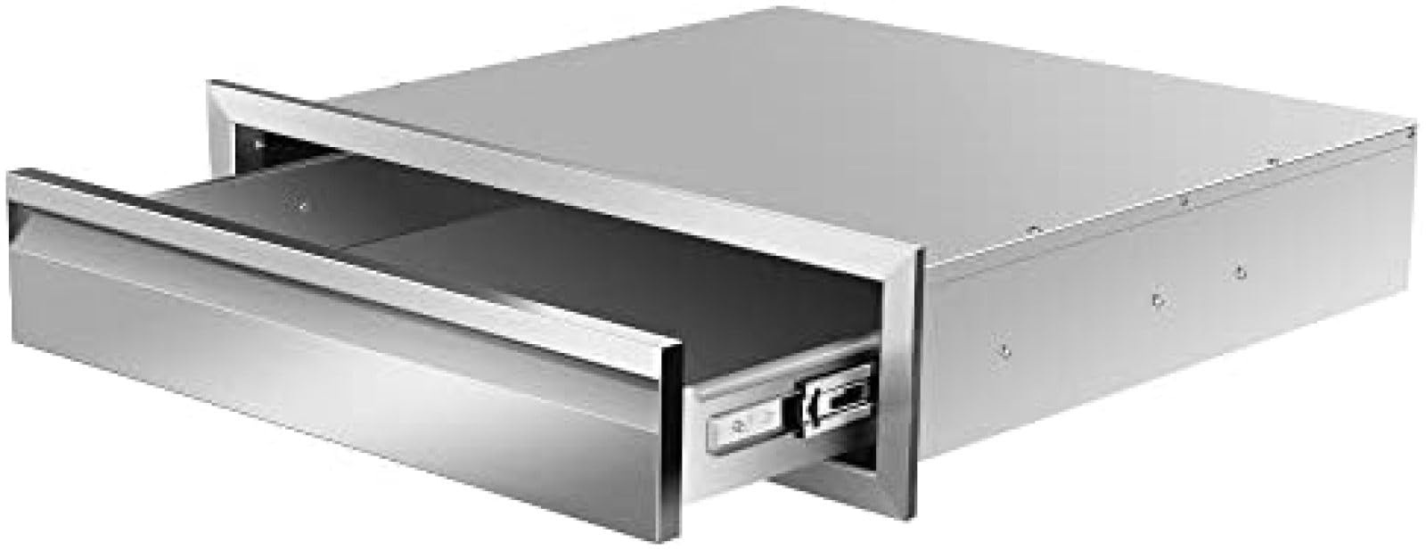 Outdoor Kitchen Drawer Stainless Steel BBQ Triple Drawer Flush Mount for Outdoor Kitchen Island,-24W X 6.5H X 23D Inch
