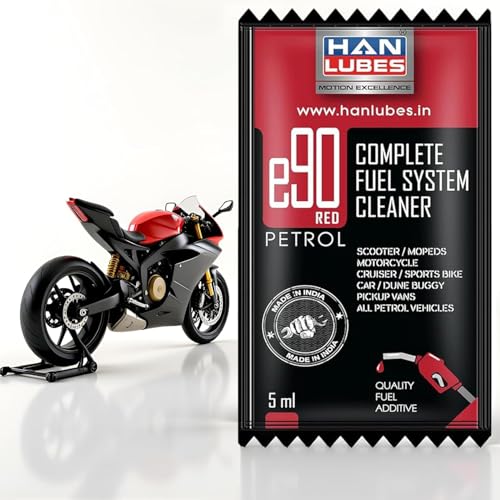 E20 Petrol Additive India – Han Lubes E90 Red Petrol Additive (5m...