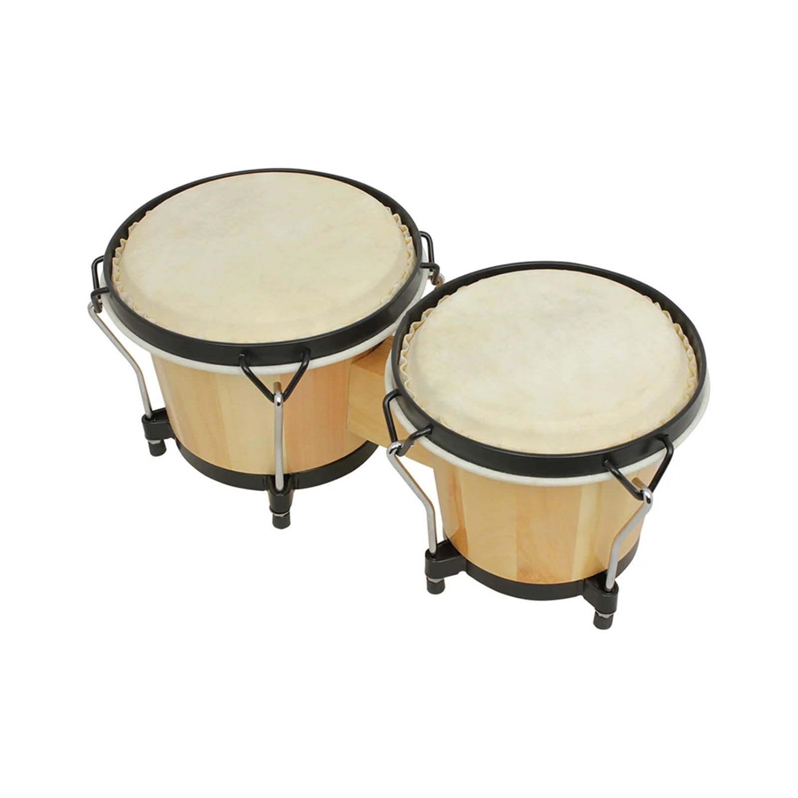 Bongos Bongos de madera tambor percusión instrumentos musicales aprendizaje música educativa con llave