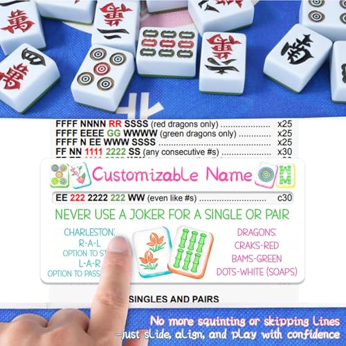 Guía personalizada para Mahjong con nombre y reglas miniatura 4
