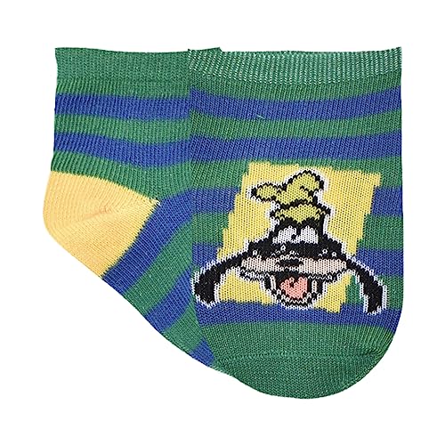 Mickey Mouse Boys' Quarter Socks, White, 12-18M4