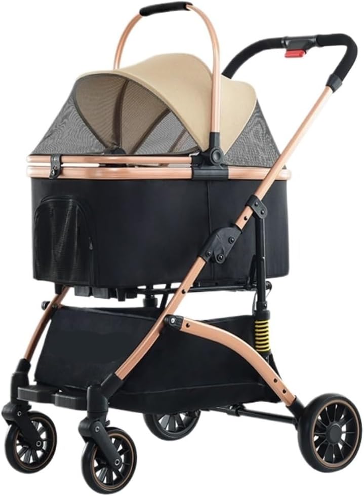Pet Strollers Detachable Basket Pet Cart Universal Comfortable Dog Stroller for Cats and Dogs Easy Folding Pet Stroller Pet Stroller Medium(K)