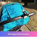Maxby-Stroller-Phone-Holder-Shopping-Cart-Phone-Holder-Stable-Secure-Fit-on-Handlebars-One-Hand-Operation-to-Put-OnTake-Off-Phone-360-Degree-Rotation-for-All-Phone-Types