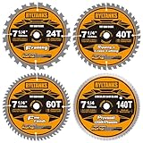 Ryltanks 7-1/4 Inch Circular Saw Blade, 5/8” Arbor,24T for...