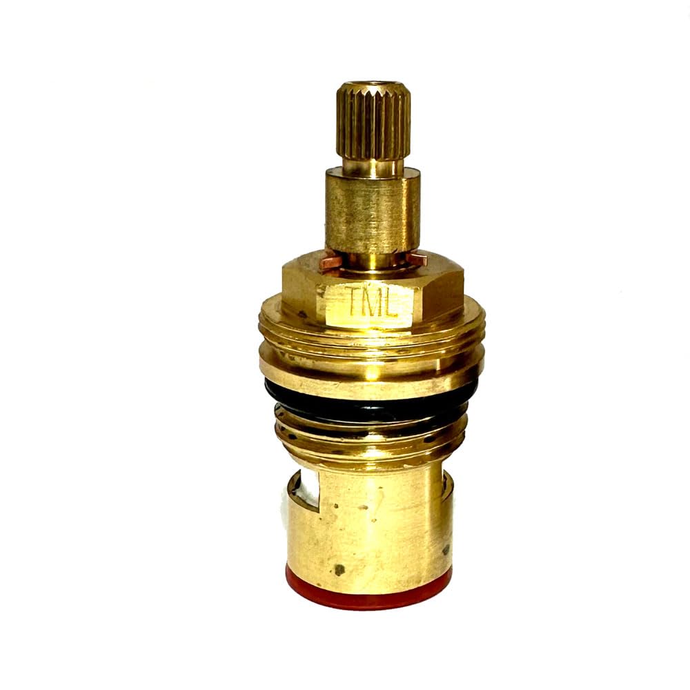 BSP 1/2" 24 Spline Quarter Turn Ceramic Tap Cartridge Valve 53mm Clockwise Open B6 CC9