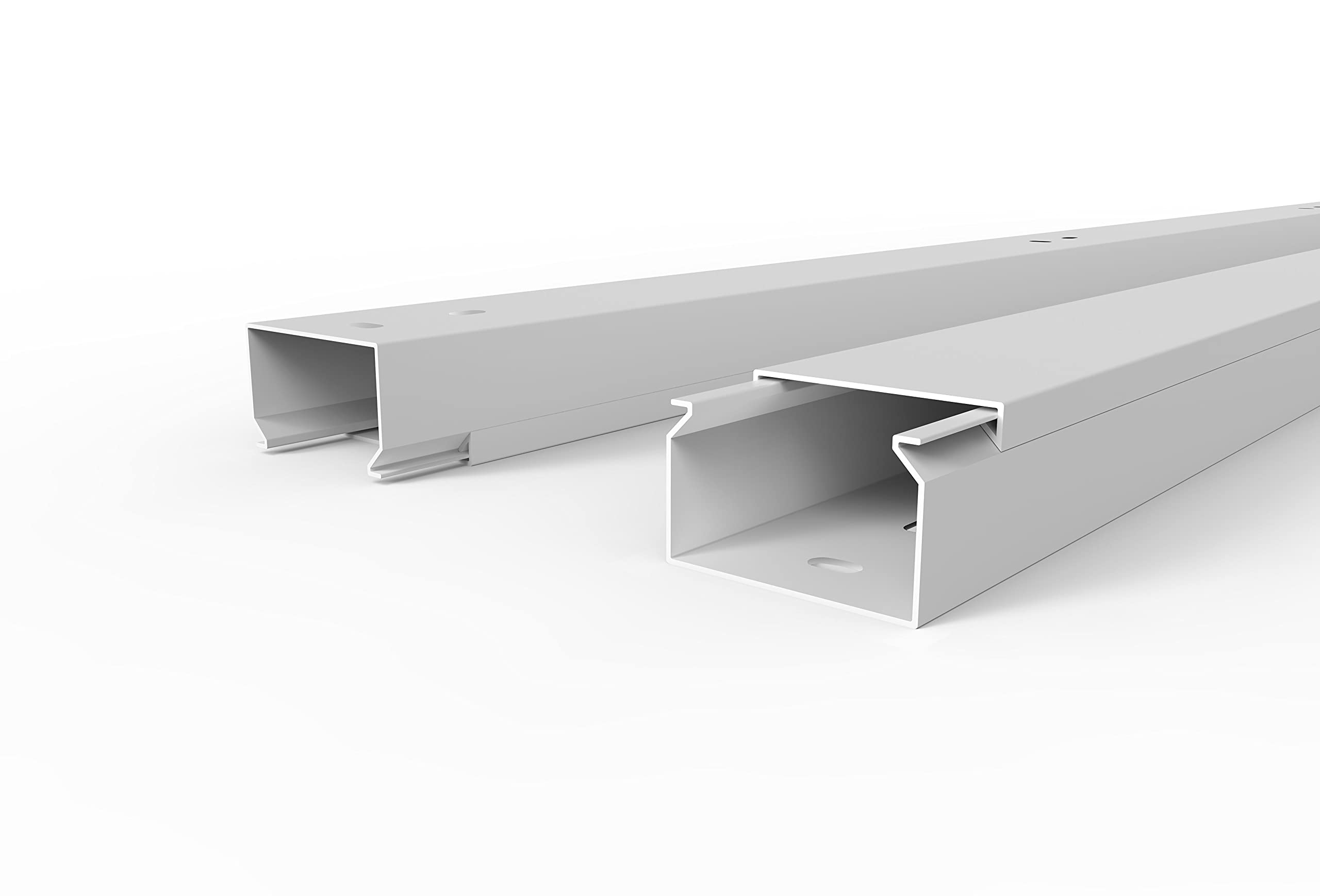 SCOSKK85 20 m Kabelkanal (L x B x H 2000 x 40 x 25 mm, PVC, Kabelleiste, Schraubbar) weiß