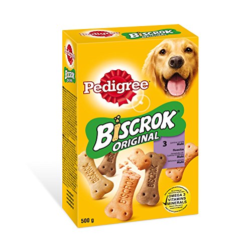 Biscrock Kekse für Hunde, zum Verwöhnen, 500 g, 12er-Pack