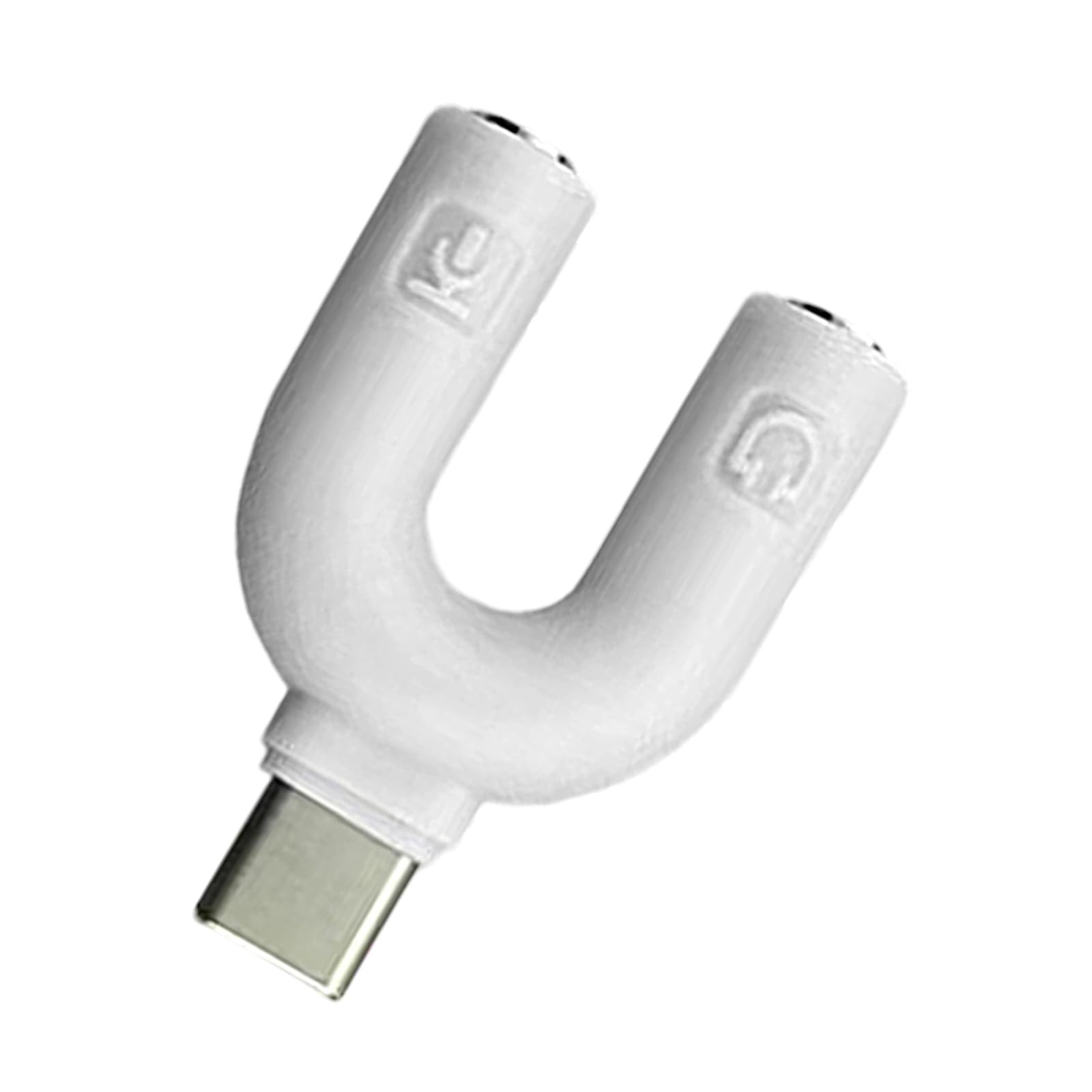 Xjdzineq Type C to 3.5mm Headphones Y Splitter Adapter Connectors Couple Sharing for Smartphones Tablets Laptops Double Music