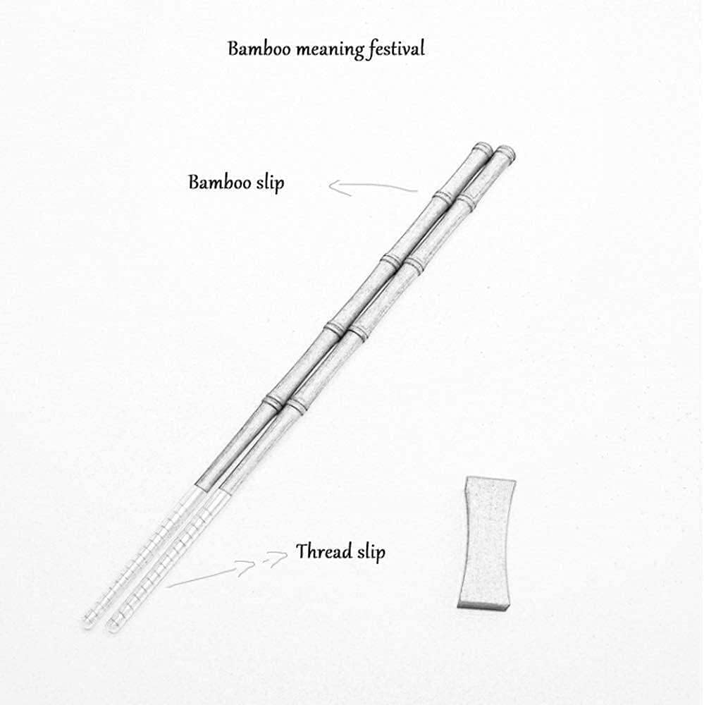 baguette coréenne baguette japonaise Baguettes réutilisables de 22,7 cm de long, 2 paires d'argent sterling 999 de haute qualité