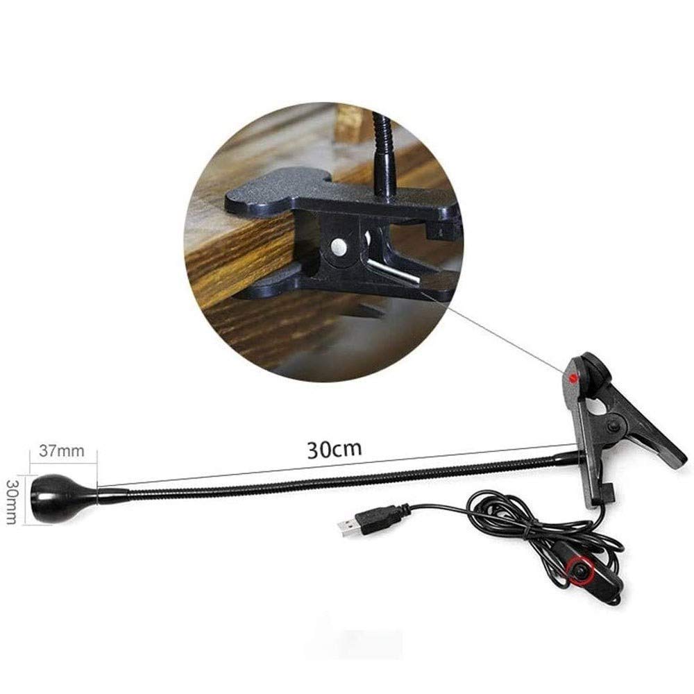 DieffematicTD Lampara Escritorio Cuello de cisne, lámpara Oficina del LED con puerto de carga USB, Ojo-cuidado lámparas de mesa, plegable y flexible, bajo consumo de energía, la lámpara flexible de la