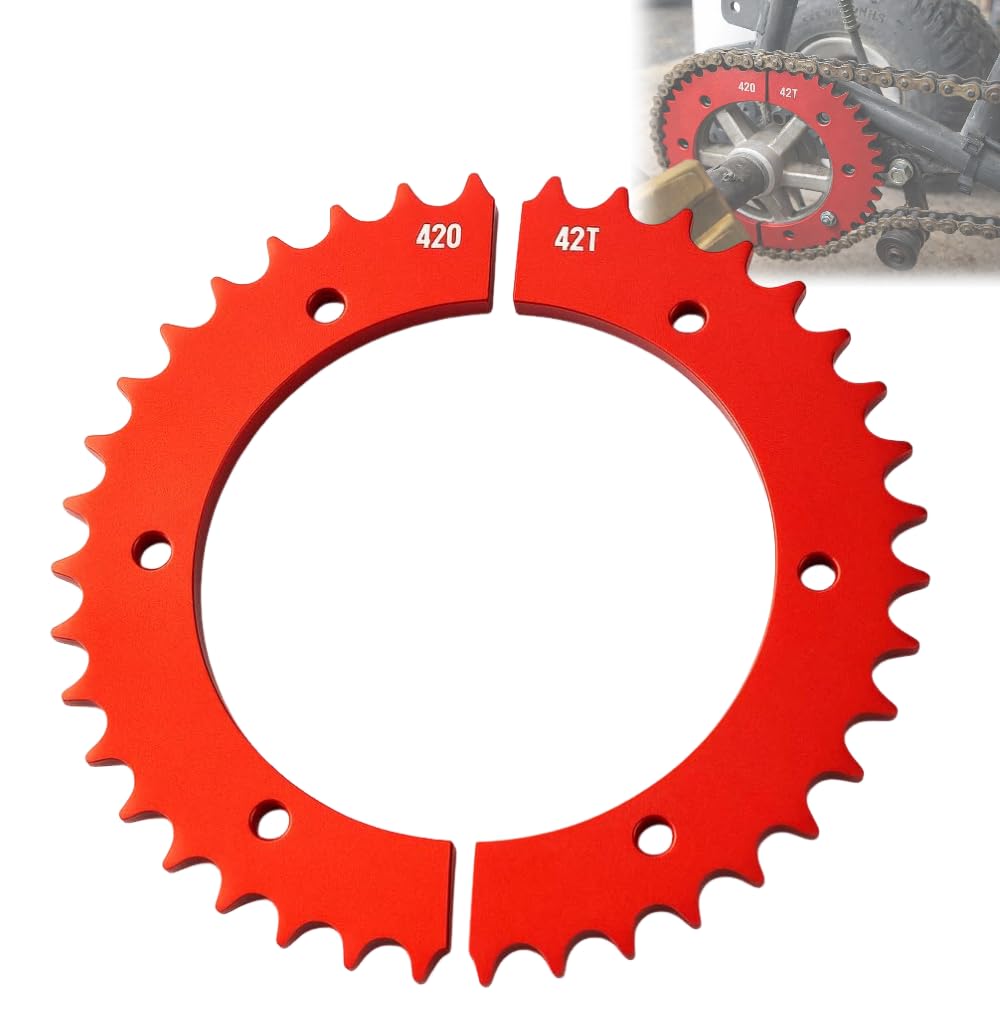 Amazon.com: Split Sprocket 42 Tooth #420 Pitch Chain Sprockets for