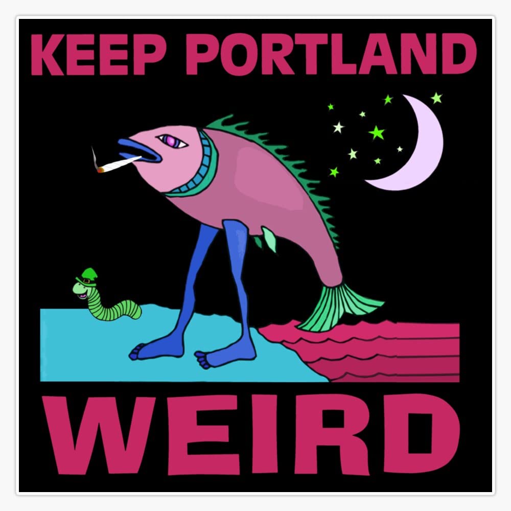 Keep Portland Weird Bumper Sticker Vinyl Decal 5 inches
