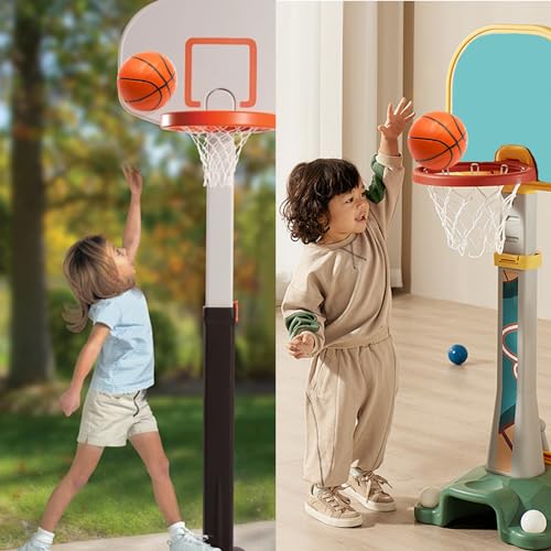 Coriver 6 Pack Small Basketballs for Kids Soft 5.5" Rubber Mini Inflatable Basketball Set including Pump - Image 4