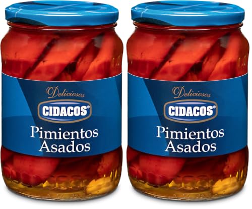 Cidacos Pimientos del Piquillo Asados Frasco 400 gr (Paquete de 2)