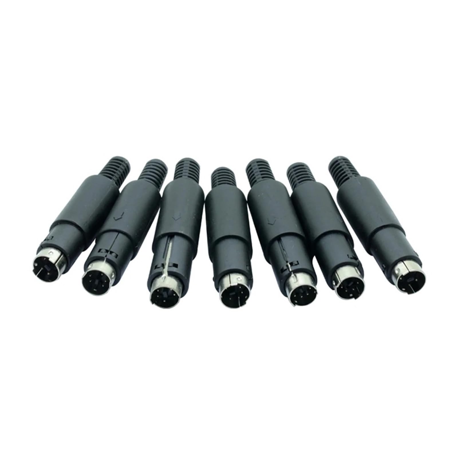 10 szt. Mini 3/4/5/6/7/8/9 wtyków DIN męskie wtyczki z plastikowym uchwytem, adapterem, kable lutownicze, złącze DIY (3 piny)