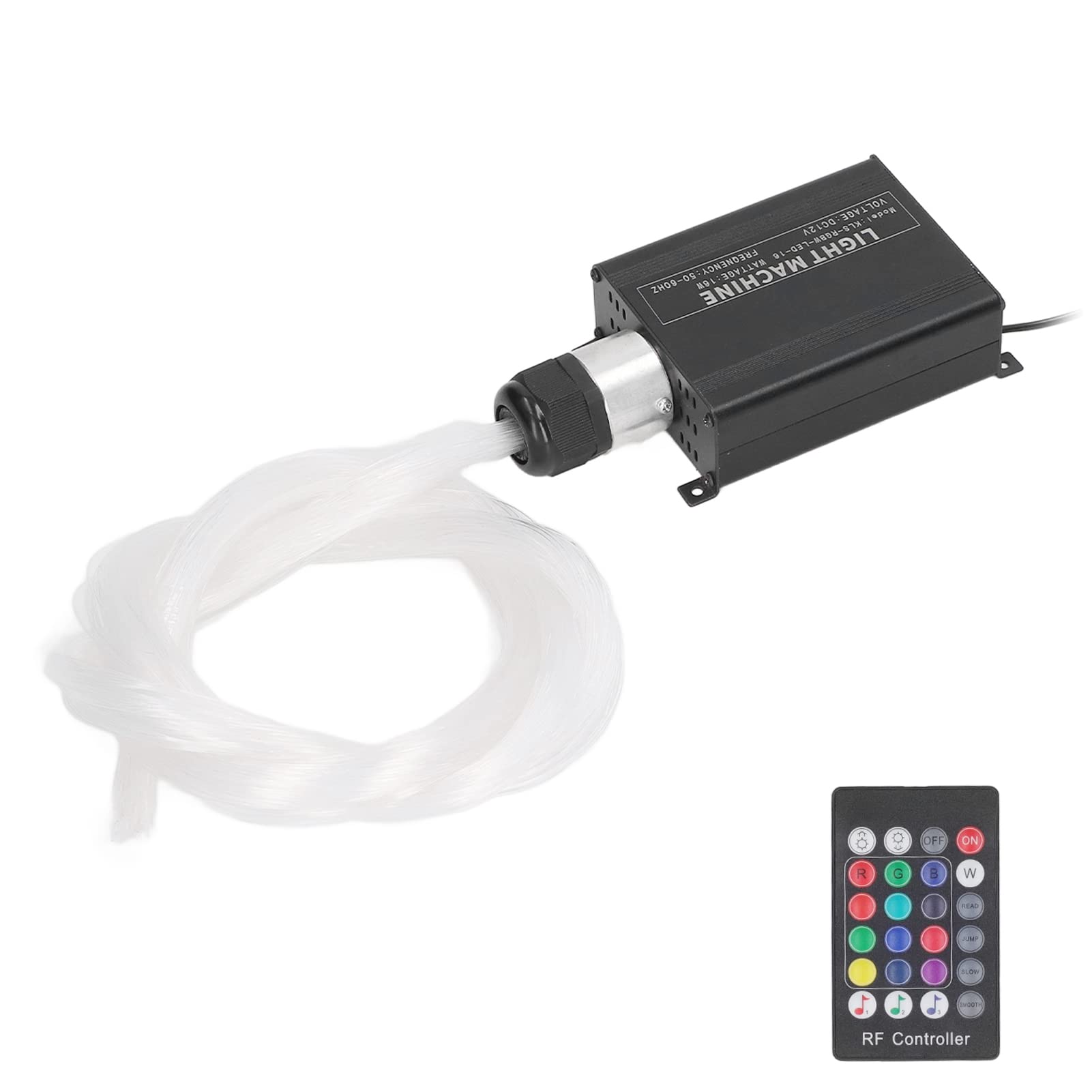 Lumière à fibre optique activée par le son avec télécommande et effet scintillant