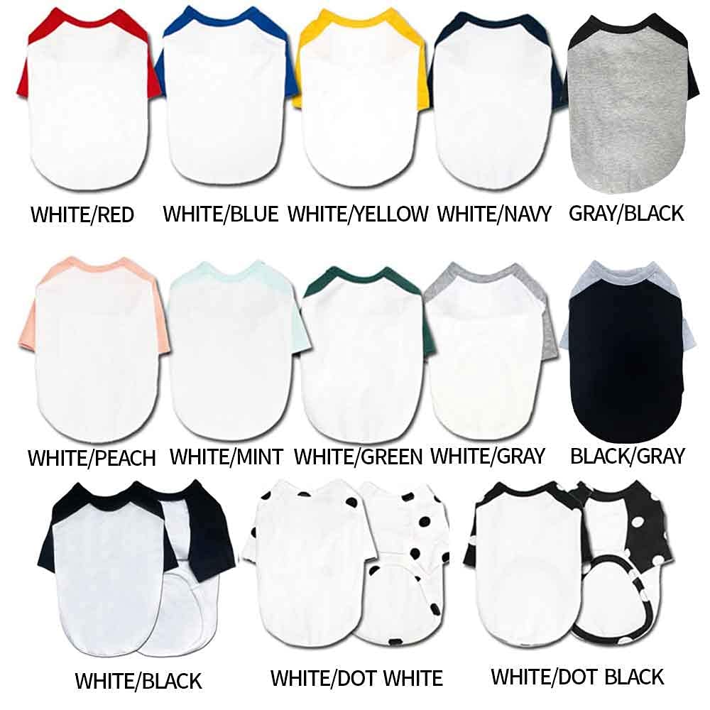 Ropa para mascotas para perro gato cachorro raglán camisetas duraderas y elásticas para perros (4XL, blanco/azul)