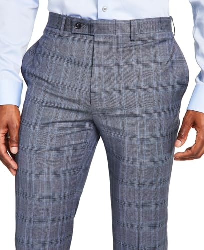 Calvin Klein Mens Wool Slim Fit Trouser Pants Gray 33/323