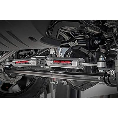 Rough Country N3 Dual Steering Stabilizer for Jeep Wrangler JL & Gladiator JT (2018-2025) with 2.5-8 Lift - Enhanced Control & Reduced Vibration, Easy Install