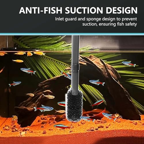 Wonderfactory 80 GPH Filter for 1 to 5 Gallon Fish Tank, Hang-On Back Ultra-Quiet Small Aquarium Filter Included Sponge Ceramic Media Filtration Aquariums Powerful Water Pump Biological Material - Thumbnail 2