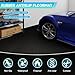 Best brose 7.5 x 20 FT Garage Floor Mat, Thickened Diamond Plate PVC Garage Mats Flooring Roll for Under Car, Garage Car Parking Mats for Compact SUVS, Sports Car