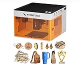 ATOMSTACK P1 5W レーザー彫刻機 カッター機能付き モノコック一体型 クラス1安全認証 10000mm/分 高速処理 木材・皮革・金属対応