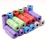 5 Rolls Baby Waste Disposable Diaper Bag Refill Rolls - 5 Refill Rolls/75 Bags, Convenient and Quick Diaper Disposal, Unscented - 15 Bags/Roll (5)