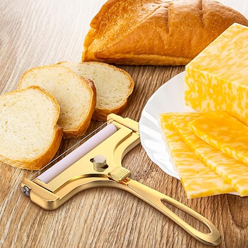 Cortador de queso con alambre ajustable para tablas de aperitivos y reuniones en casa 5
