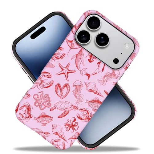 DAIZAG Case Compatible with iPhone 17 Pro,Durable Shock Protection Cover for Girl Women,Octopus Jellyfish Turtle Seashell by DAIZAG - Used condition - Image 2