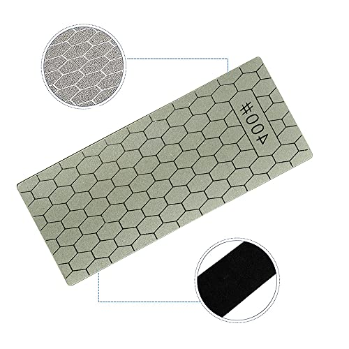 CENPEK Diamant-Schleifstein, Diamantplatte, Schleifstein, professioneller Tischstein für die Küche, zum Schärfen von stumpfen oder müden Kanten, 15 x 6 cm, 2 Stück