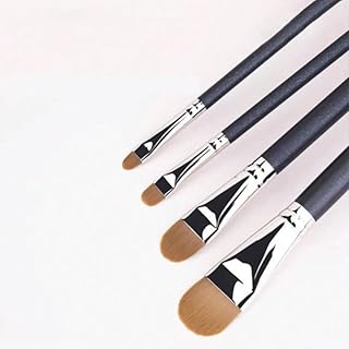 Juego de 4 pinceles planos corrector, cepillo...