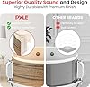 Pyle Drum Kit, Kids Drum set, Junior Acoustic Drums for Kids Ages 3-12, Beginner Child Drummer Kits w/Adjustable Padded Seat/Lightweight Drumsticks/Silencing Pads, Wood and metal, Easy to Assemble #4