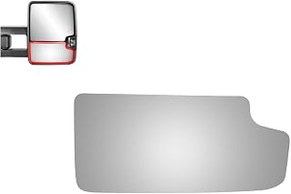 WLLW Mirror Glass fit for Chevy GMC C/K Pickup Tahoe Blazer Silverado Sierra Yukon Avalanche Escalade Passenger Side (Lower Convex)